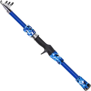 Kids Fishing Pole 165cm Telescopic Fishing Rod for Children Child Ages 5-12 Fishing Rod for Saltwater Travel