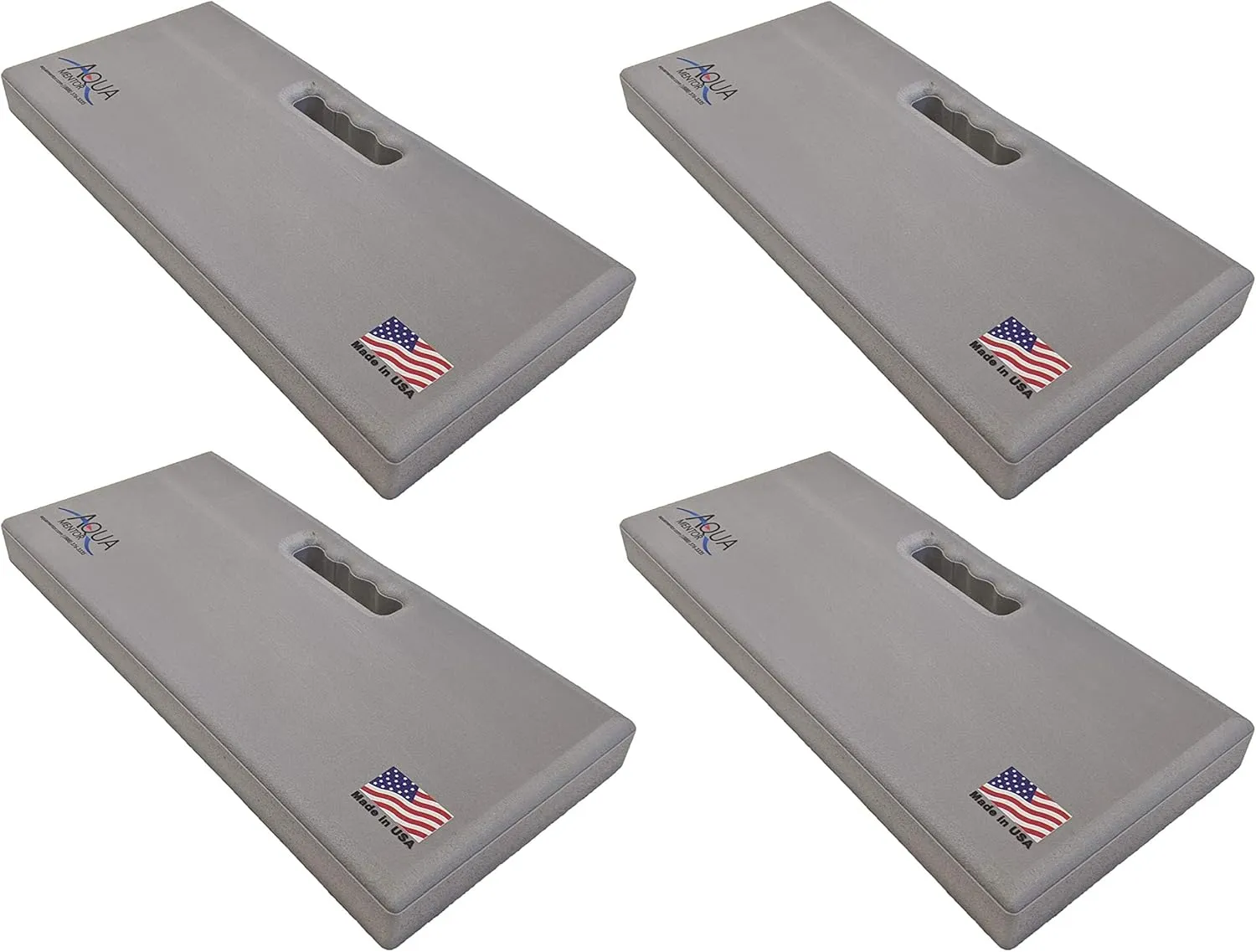 Kneeling Pad - Made in The USA - Firm, Durable and Thick Garden or Mechanics Foam Kneeling Pad, Great for Use Around The House, Garden, Job or Shop(17.5” x 8.0” x 1.5”, Gray, 4-Pack)