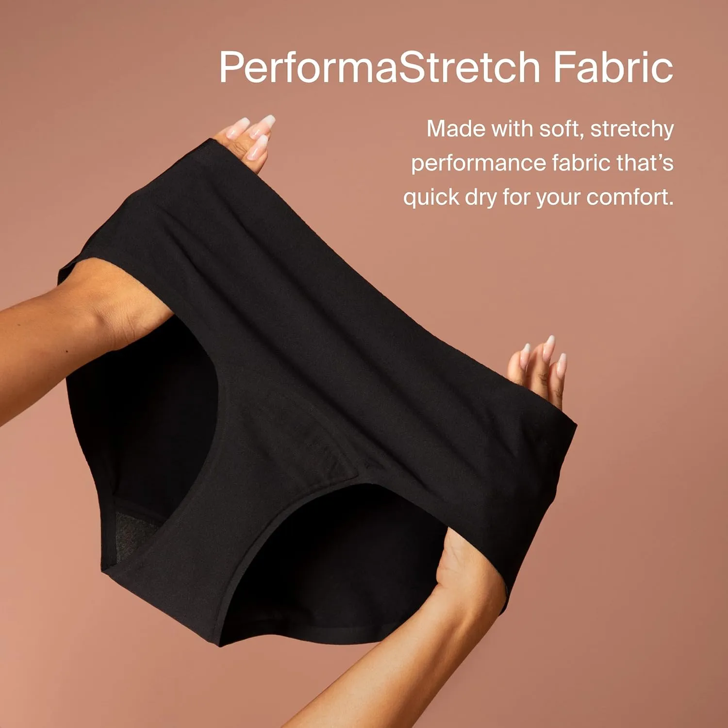 KNIX Super Leakproof No-Show High Rise - Period Underwear for Women - Black