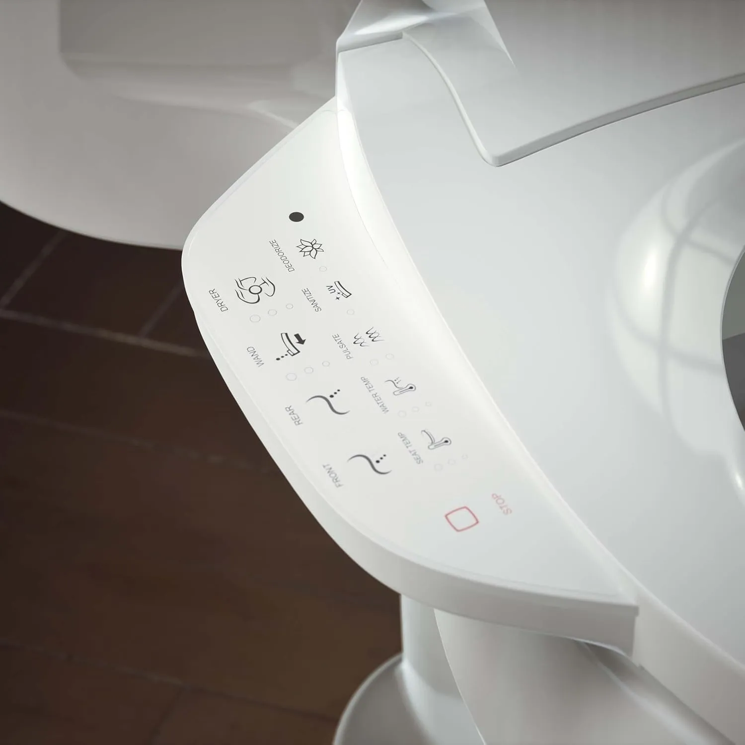 KOHLER PureWash E590 Elongated Heated Bidet Toilet Seat, White with Side Panel, Quiet-Close Lid, Self-Cleaning Wand, Adjustable Water Pressure and Nightlight, Easy Installation