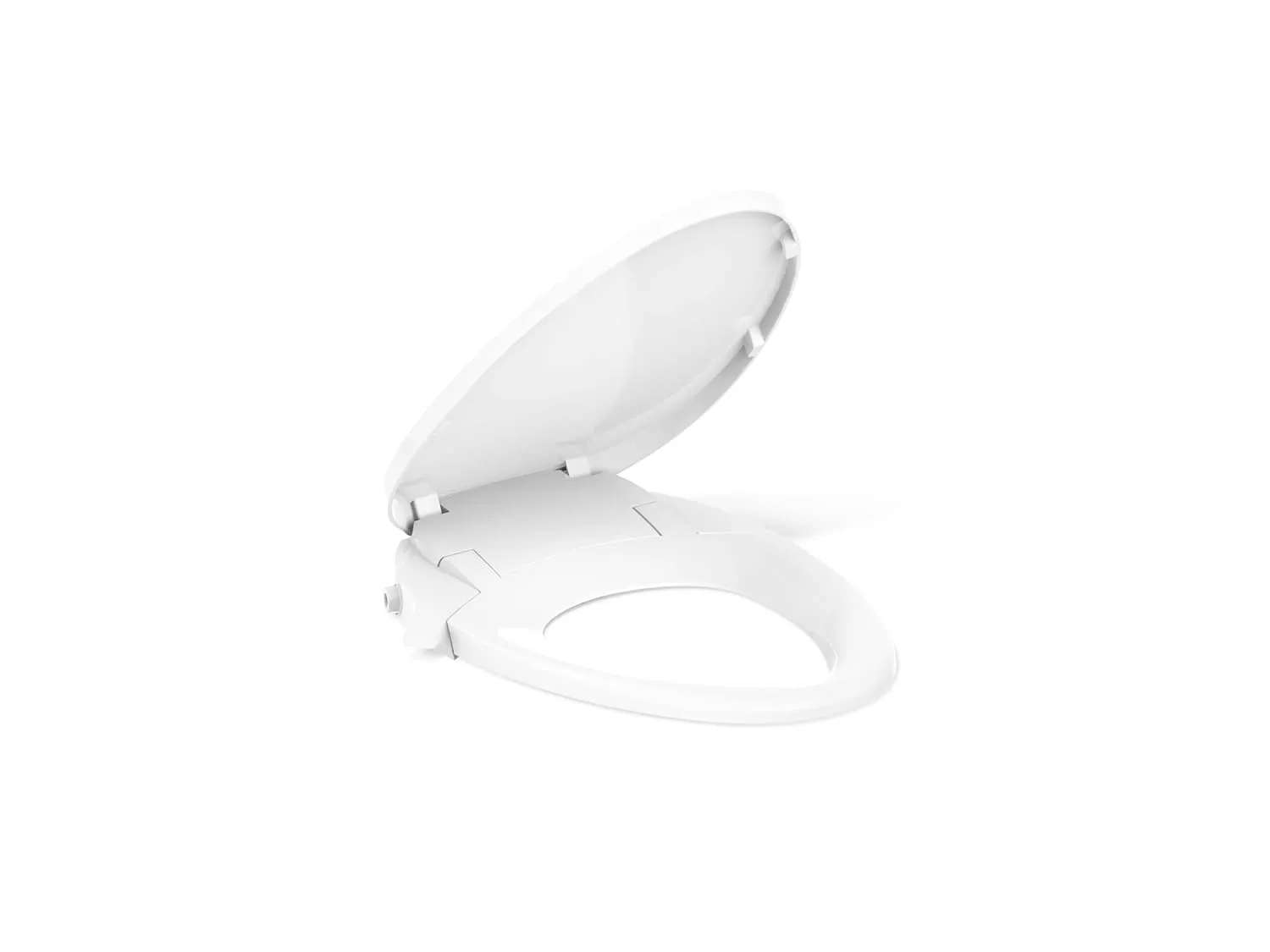 KOHLER Purewash M300 Manual Elongated Bidet Toilet Seat, White Handle, Quiet-Close Lid Prevents Slamming, Easy Installation with Quick-Release Hinges, Self-Cleaning Wand