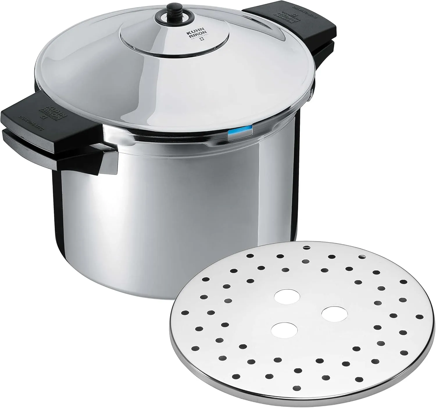 Kuhn Rikon Duromatic Stainless-Steel Stockpot Pressure Cooker - 8.5-Qt