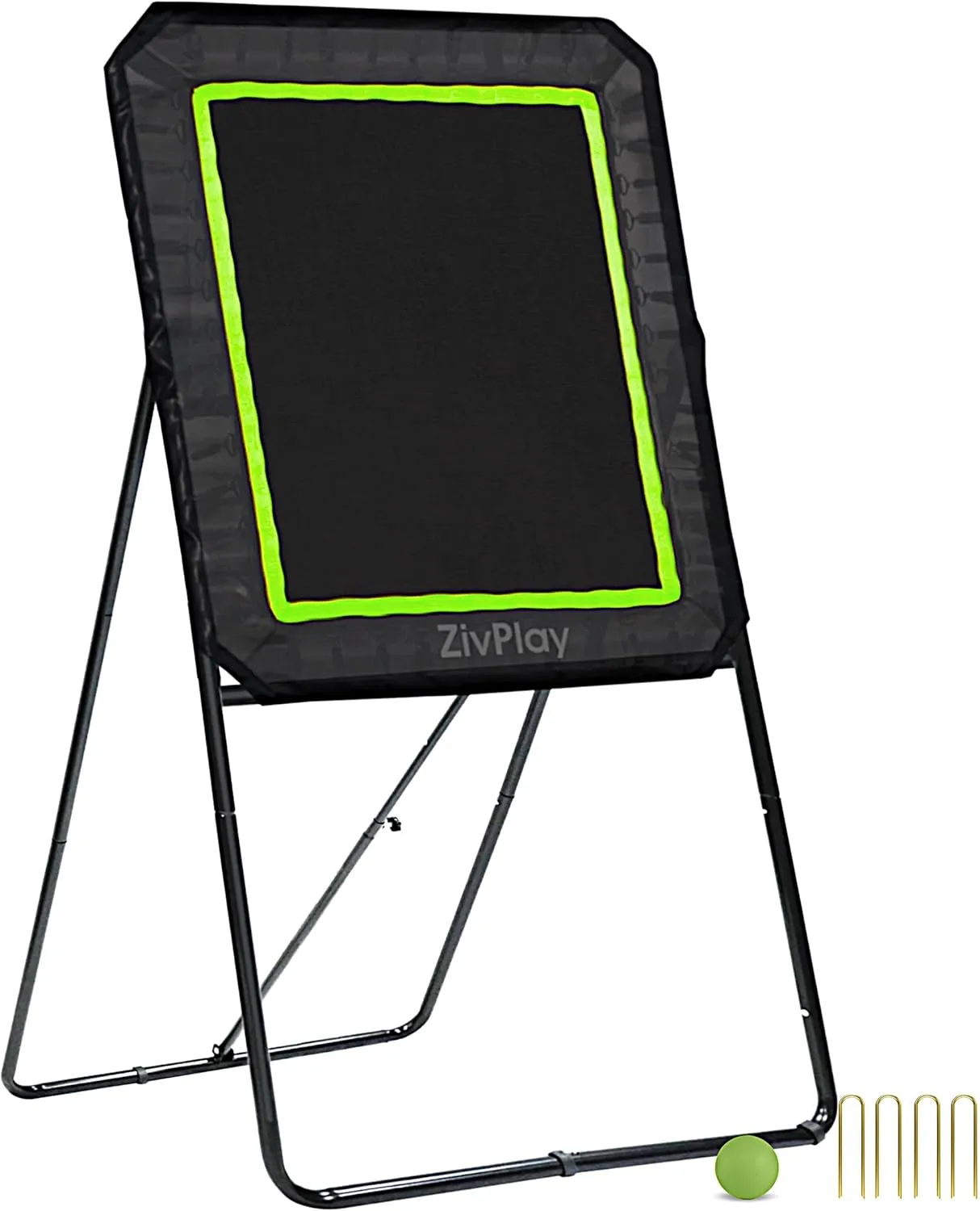 Lacrosse Rebounder for Backyard Lacrosse Bounce Back Rebounder 8 x 3.5 ft Lax Rebounder for Lacrosse Practice with Adjustable Rebound Angles Includes Ball