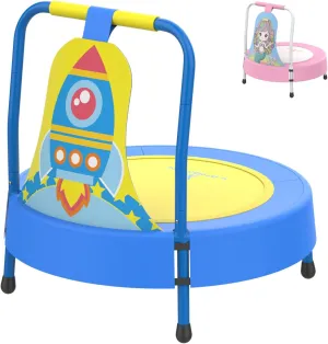 LANGXUN Baby & Toddler Toys, Mini Toddler Trampoline, Birthday Gifts for Baby Toddler Boys & Girls, Toddler Gift Ideas, Indoor Outdoor Trampolines for Kids Ages 6 Months to 4 Years