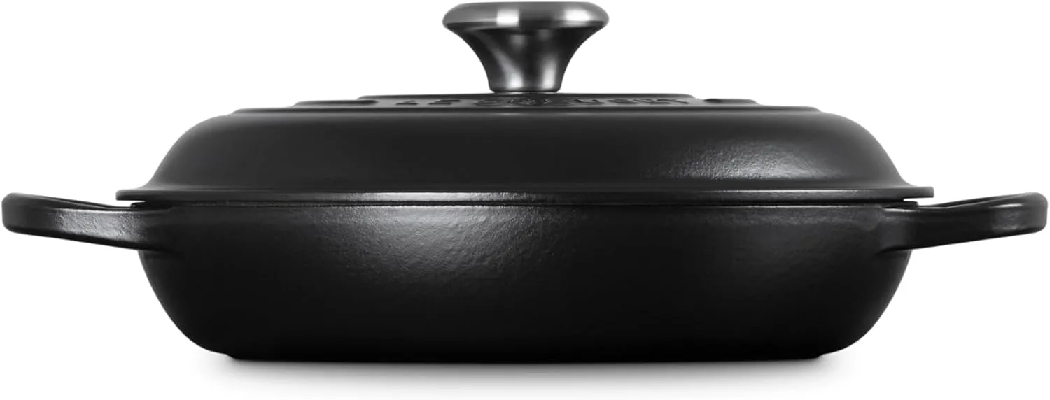 Le Creuset Enameled Cast Iron Signature Braiser, 2.25 qt., Licorice