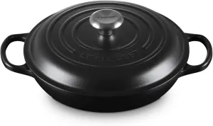 Le Creuset Enameled Cast Iron Signature Braiser, 2.25 qt., Licorice