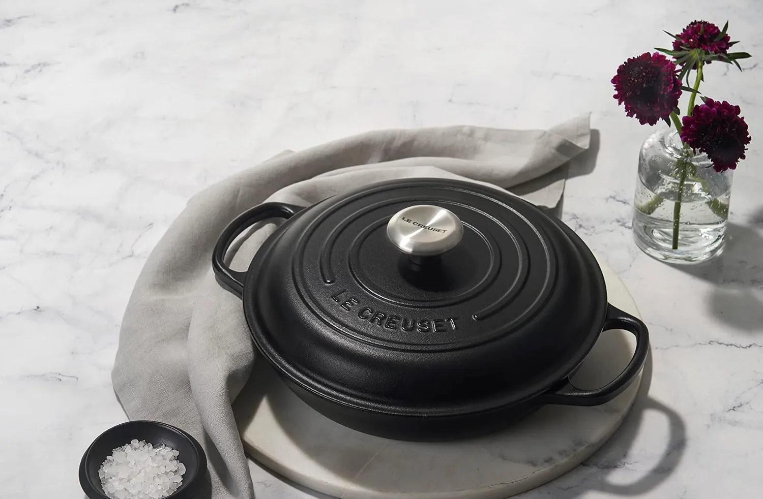 Le Creuset Enameled Cast Iron Signature Braiser, 2.25 qt., Licorice