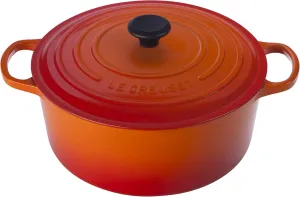 Le Creuset Enameled Cast Iron Signature Round Dutch Oven, 9 qt., Flame