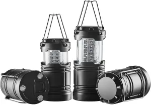 LED Camping Lanterns Collapsible Battery Powered Camping Lights Set of 4