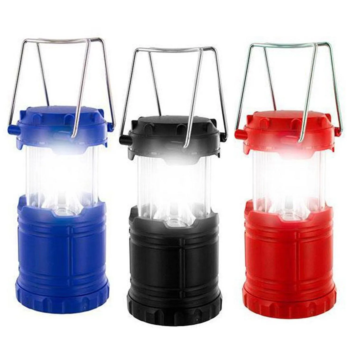 LED Light Clear guidance 3-Pack: Ultra-Bright Lantern Mini One-touch operation Collapsible with
