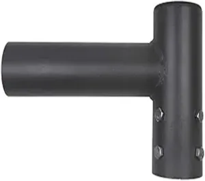 LEDMO 2-3/8"O.D. Round Tenon Adaptor with Single Spoke Bracket, Heavy Duty Slip Fitter Mounting Bracket, Horizontal Adjustable Tenon for Shoebox Street Lighting