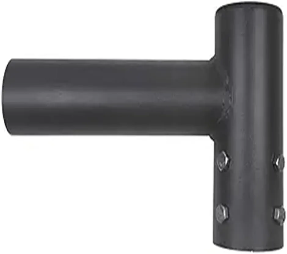 LEDMO 2-3/8"O.D. Round Tenon Adaptor with Single Spoke Bracket, Heavy Duty Slip Fitter Mounting Bracket, Horizontal Adjustable Tenon for Shoebox Street Lighting
