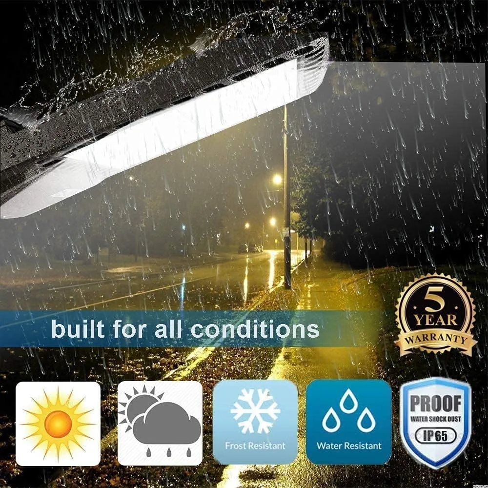 ledmo LED Parking Lot Light Dusk to Dawn Outdoor Lighting with Adjustable Arm Mount 19500lm Waterproof Wall Light Fixtures 150W Flood Security Lighting for Garage Yard Shop Warehouse Barn(3 Pack)