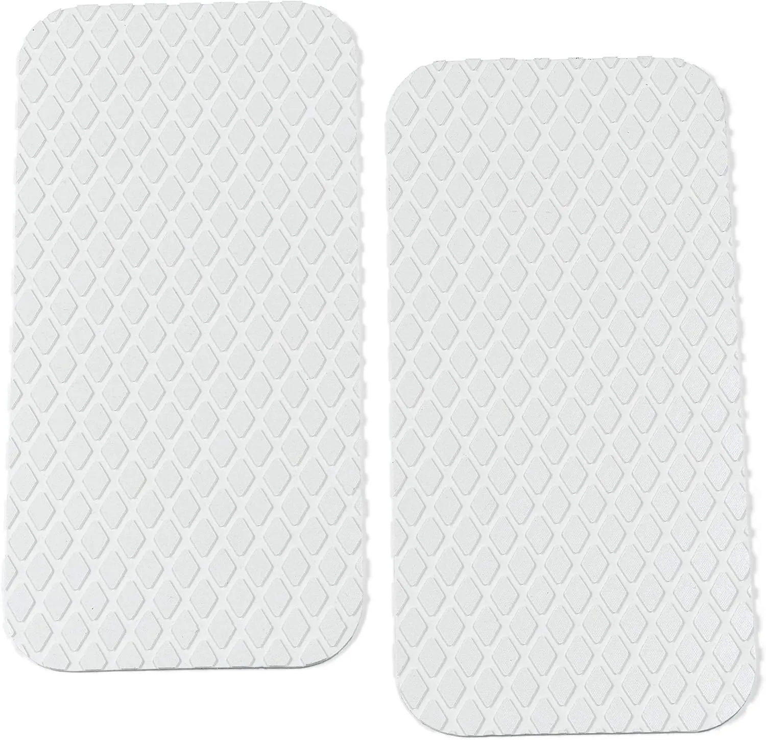Lewmar Treadmaster Diamond Step Pad, Size 1, Measures 10-34" W x 5-1/4" D, self-Adhesive Backing, Chemical Resistant Nitrite PVC Construction, 2 Pack, White Sand - 2020212501
