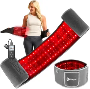 Lifepro Red Light Therapy Belt – Infrared Red Light Therapy for Body, Back Pain and Shoulder - 660nm & 850nm Near Infrared Heating Pad – Adjustable & Portable for Wellness & Relaxation