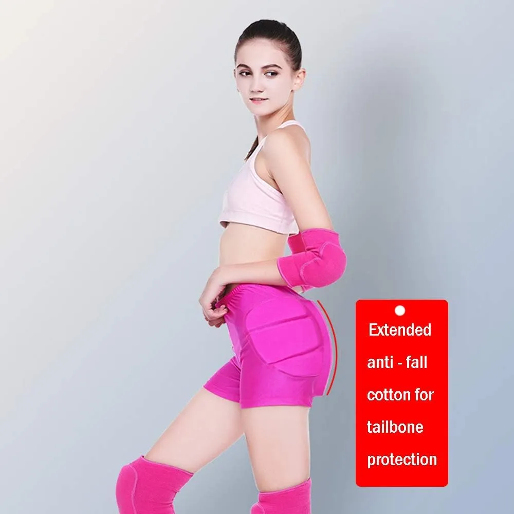 LIUHUO Hip Pad Protector Padded Shorts for Guard Ski Roller Skating Snow Crash Butt Pads for HIPS Tailbone & Butt