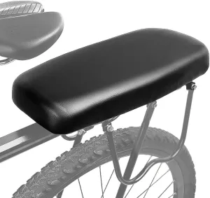Lixada Bicycle Manned Cushion Children Back Seat Cycling Mountain Bike Mountain Bicycle PU Leather Soft Comfortable Shelf Seat Bike Rear Rack Seat Children Back Seat Pad