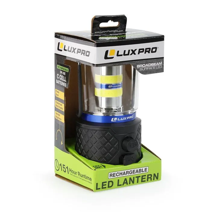 Lux-Pro Rechargeable Dual-Power 1100 Lumen LED Lantern