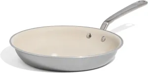 Made In Cookware - 10" CeramiClad Non Stick Frying Pan (Stainless Handle) - 5-Ply Stainless Clad with Stay-Cool Handle - Professional Cookware