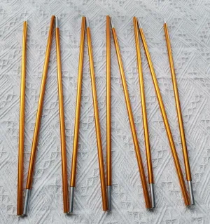 MARJIN Aluminium Rod Tent Pole Replacement Accessories 9.5mm Tent Bar Tent Building Supporting Rod Awning Frames Kit for Hiking Camping (9.5mmx 13.77ft), Gold