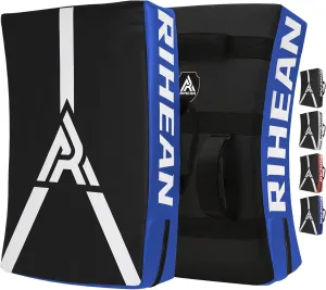 Martial Arts Kicking Shield Pad for Muay Thai, Taekwondo Football, Basketball, Hockey Training - Denser Foam, High-Density PU Leather Cover (ONE PAD)