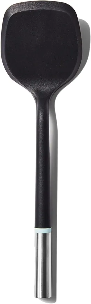 Material, The Soft-Edge Turner Silicone Spatula For Cooking, Food Grade Kitchen Spatula Flipper for Eggs, Pancakes, Omlettes, Brownies, BPA-Free Dishwasher-Safe, Blue Grey