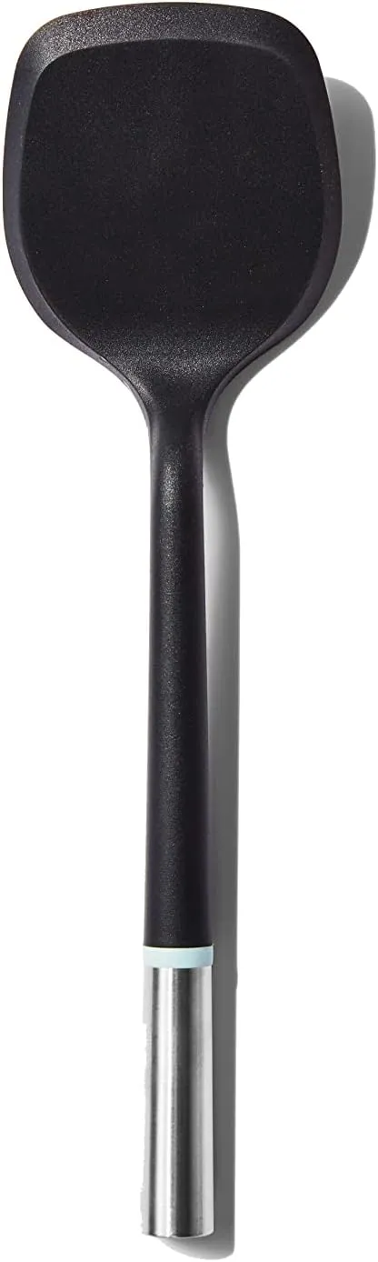 Material, The Soft-Edge Turner Silicone Spatula For Cooking, Food Grade Kitchen Spatula Flipper for Eggs, Pancakes, Omlettes, Brownies, BPA-Free Dishwasher-Safe, Blue Grey