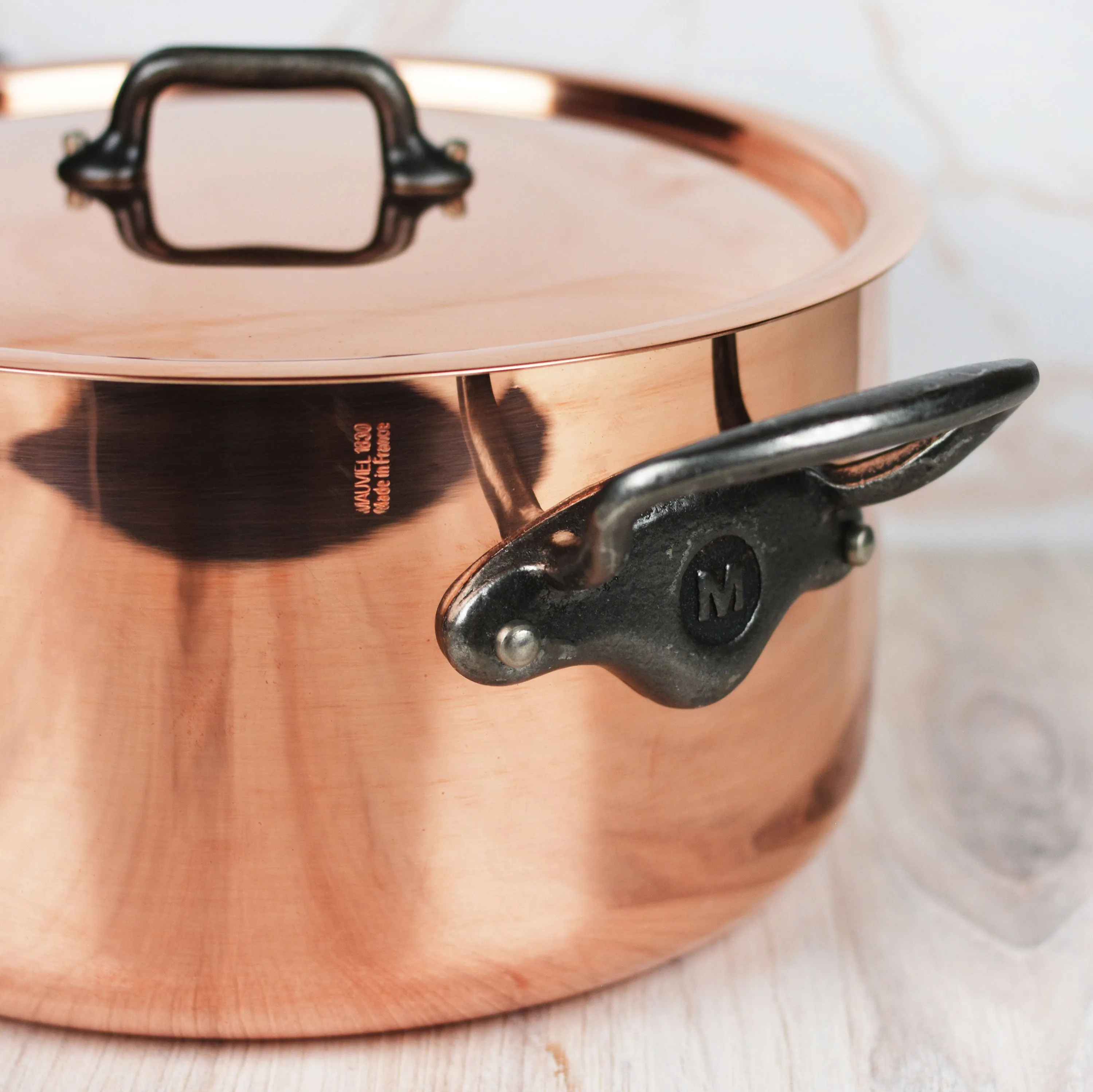 Mauviel M200Ci 6.3-quart Copper Stock Pot