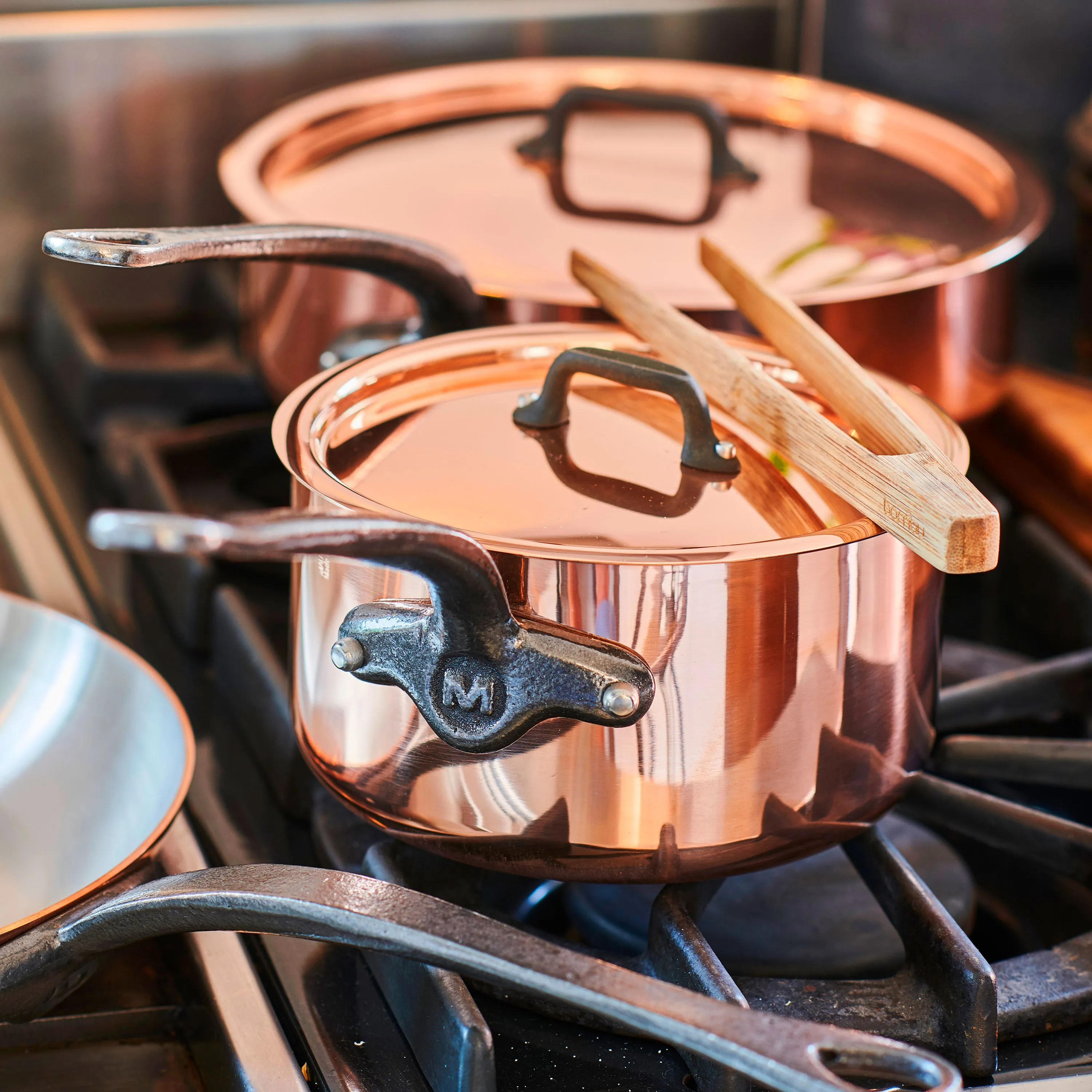 Mauviel M200Ci 9 Piece Copper Cookware Set