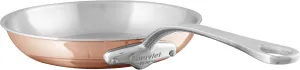 Mauviel M’6S 6-Ply Polished Copper & Stainless Steel Frying Pan With Cast Stainless Steel Handle, 7.87-in, Made In France