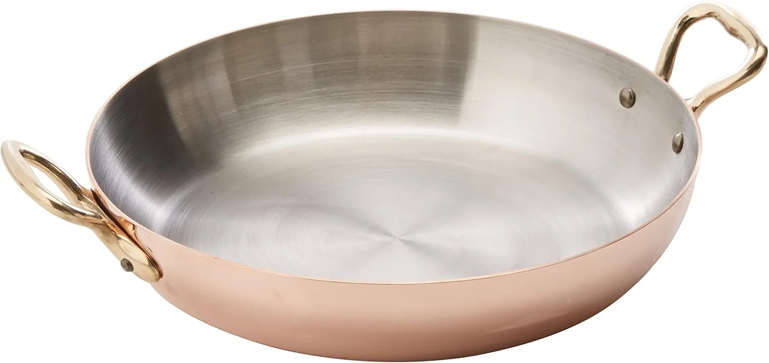 Mauviel Made In France M'Heritage Copper 150b Round Pan with Bronze Handle, 8-Inch