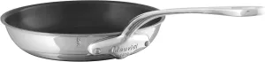 Mauviel M'Cook 5-Ply Polished Stainless Steel Nonstick Frying Pan With Cast Stainless Steel Handle, 11.8-in, Made In France