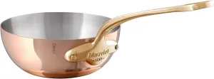 Mauviel M'Heritage 150 B 1.5mm Polished Copper & Stainless Steel Chef Pan With Brass Handles, 2.1-qt, Made in France