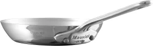 Mauviel M'Minis Stainless Steel Round Frying Pan With Cast Stainless Steel, 4.7-In, Made in France