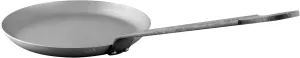 Mauviel M'Steel Black Carbon Natural Nonstick Crepe Pan With Iron Handle, 9.4-in, Suitable For All Cooking Surfaces