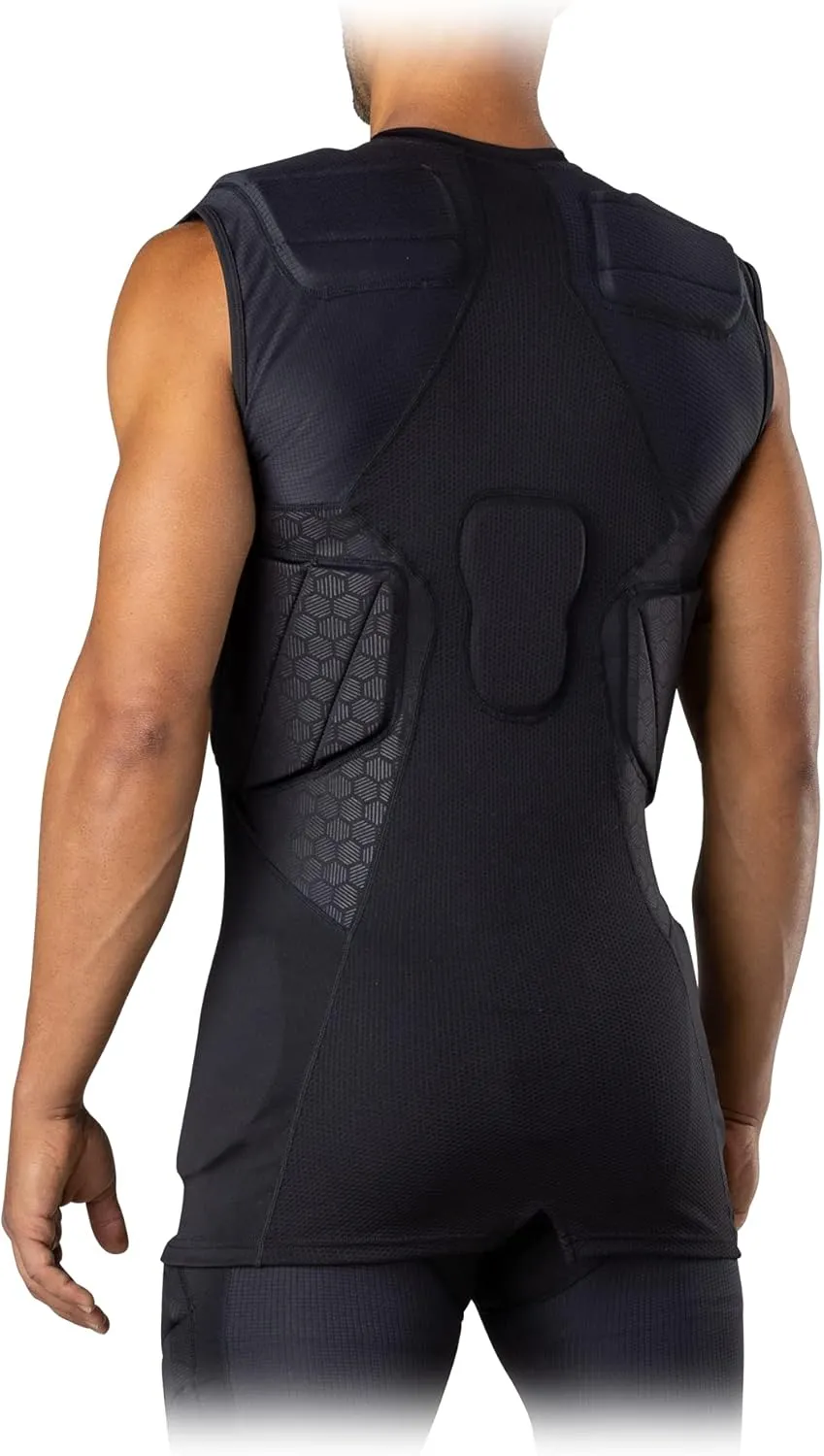 McDavid Mens Integrated 5-Pad Shirt, Comfort & Protection from Hard Objects, Lightweight & Breathable, Football & Lacrosse
