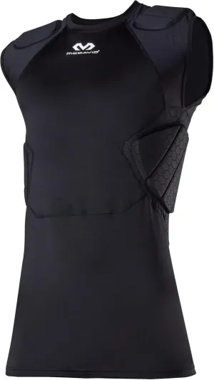 McDavid Mens Integrated 5-Pad Shirt, Comfort & Protection from Hard Objects, Lightweight & Breathable, Football & Lacrosse