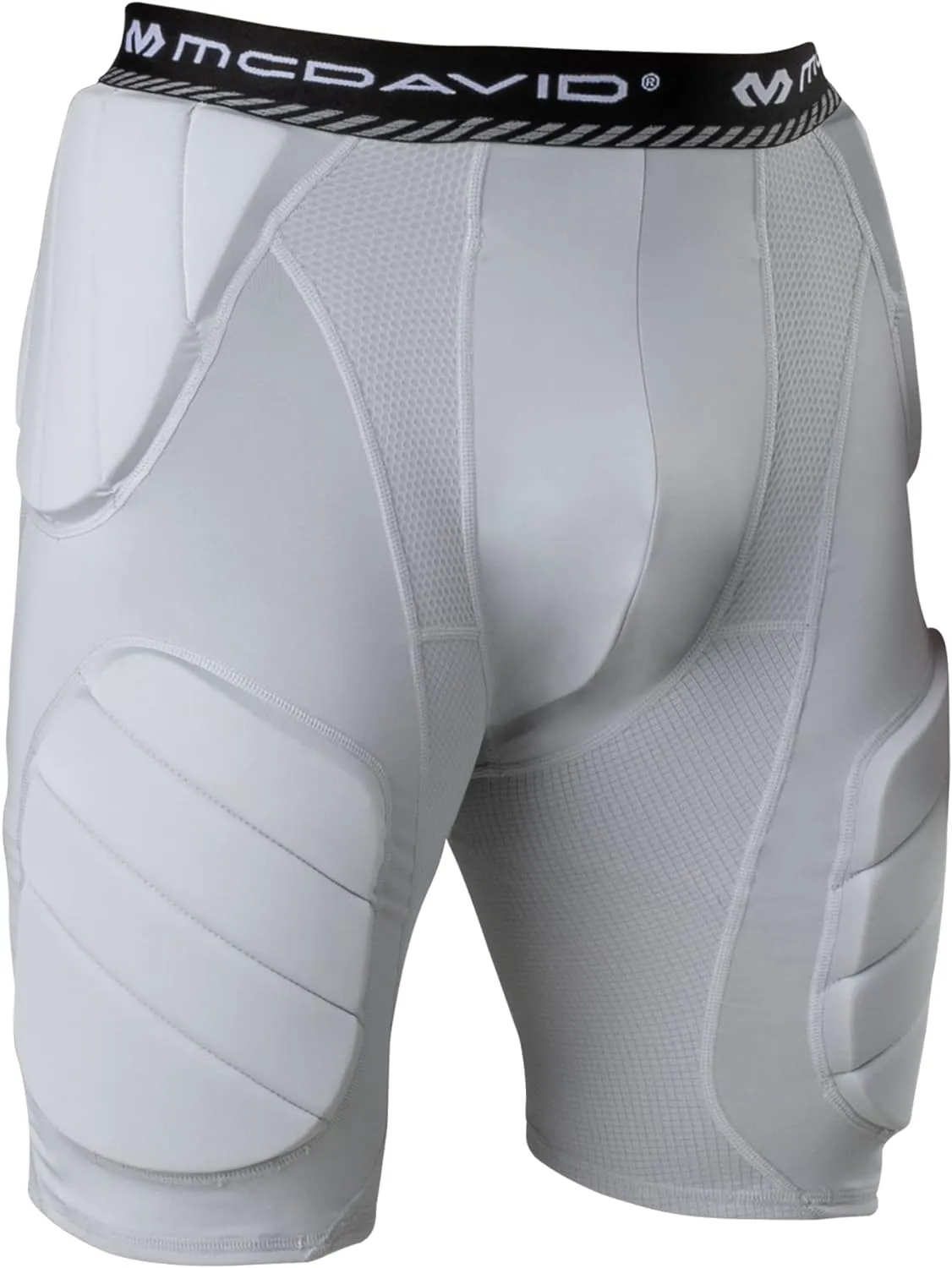 McDavid Youth Integrated 5-Pad Girdle, Durable & Breathable Padded Support with Hard-Shell Thigh Guards Football Kids