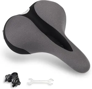 MEGHNA Bike Saddle for Cruiser Bike Replacement Bike Seat Hollow Breathable Soft Memory Foam Pad Universal Fit Comfort Seat for Cruiser Bike Mountain Bike Gravel Bike