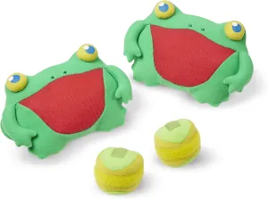 Melissa & Doug Sunny Patch Skippy Frog Toss and Grip Action Game - 2 Mitts, 2 Soft Balls