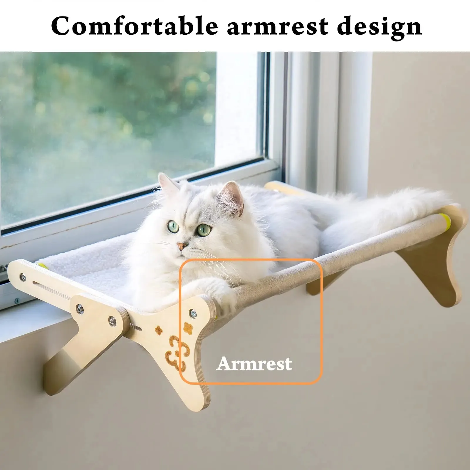 Mewoofun Adjustable Cat Window Perch