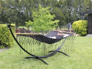 Mexican Spreader Bar Hammock - Black