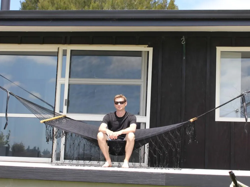 Mexican Spreader Bar Hammock - Black