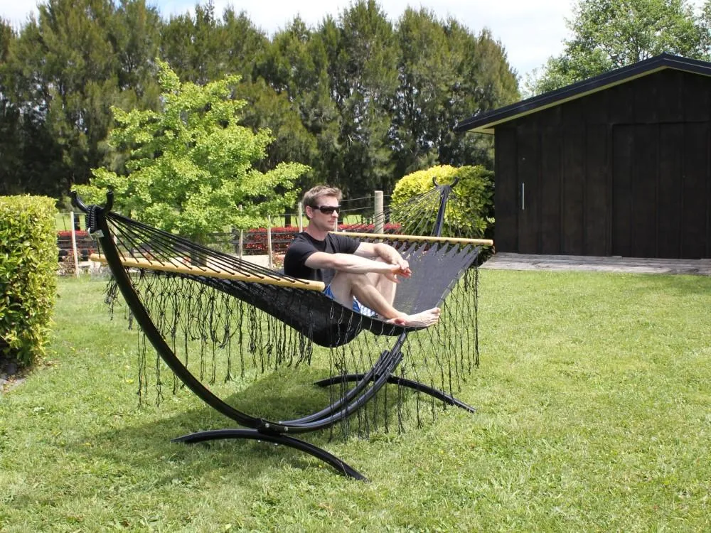 Mexican Spreader Bar Hammock - Black