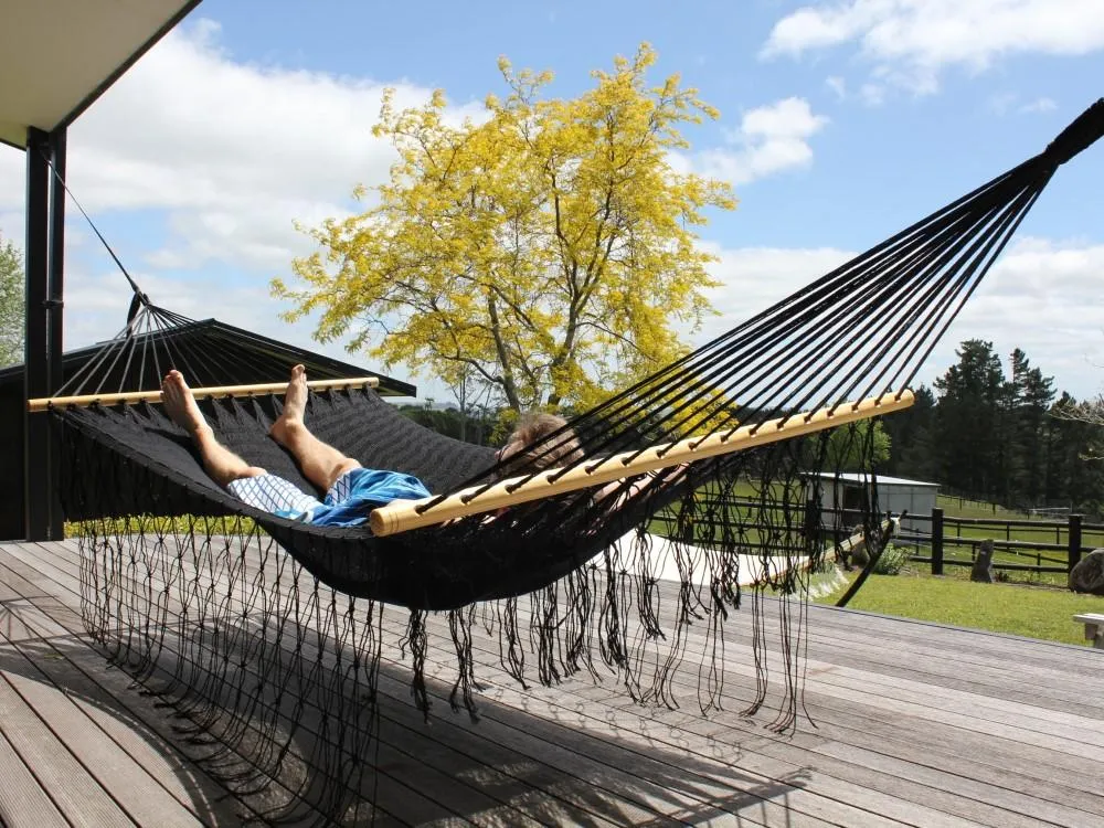 Mexican Spreader Bar Hammock - Black