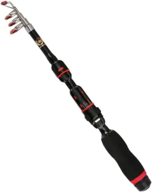 Mini Fishing Rods Folding Pole for Travel Portable Fishing Accessory 1.5m Telescopic Rod for Fish Lover
