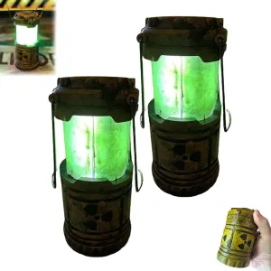 Miniature Nuclear Reactor Lantern/Lamp, Collapsible Camping Lantern, Emergency Torch, Fun Bedroom Decor, Nuclear Reactor Lantern Gift(B)