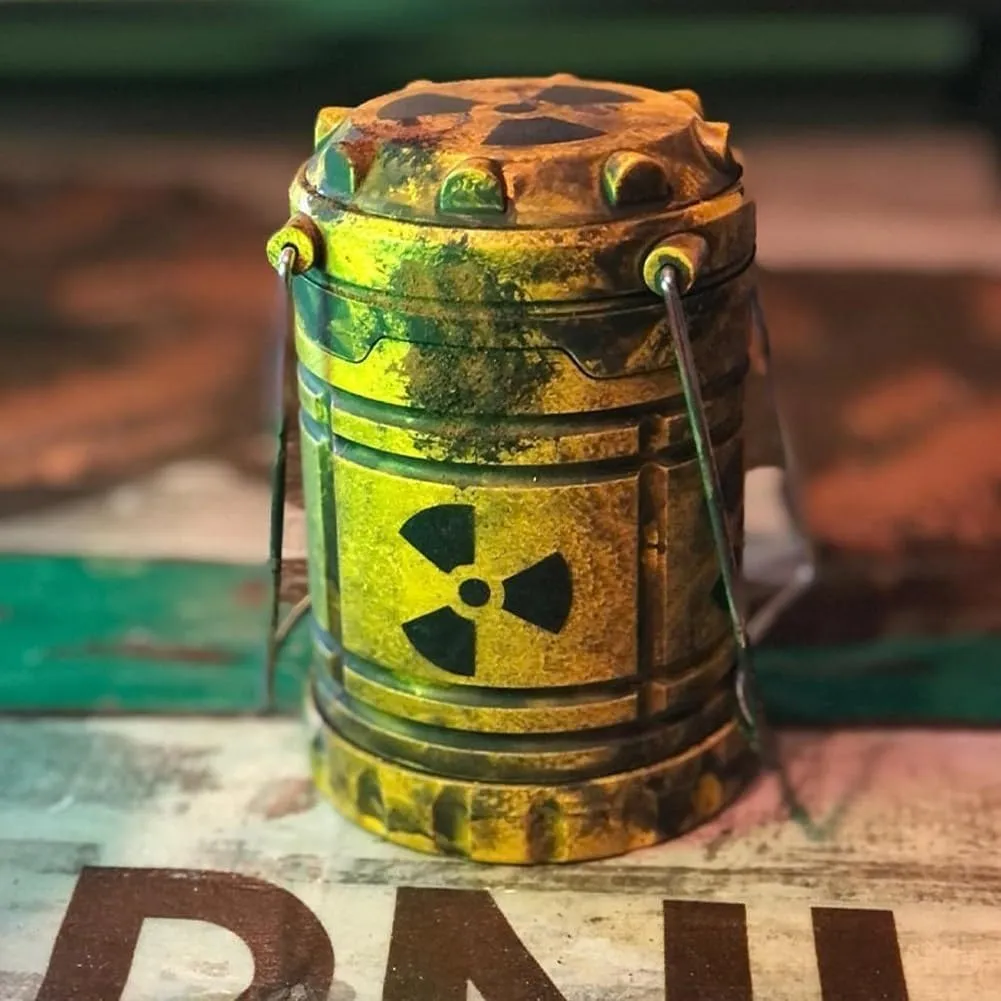 Miniature Nuclear Reactor Lantern/Lamp, Collapsible Camping Lantern, Emergency Torch, Fun Bedroom Decor, Nuclear Reactor Lantern Gift(B)