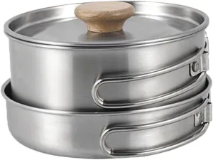 Mipcase Multi-Function Cooking Pot Wear-Resistant Camping Pan Camping Frying Pan Camp Cooking Utensil