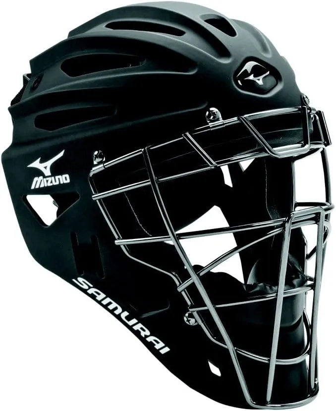 Mizuno G4 Samurai Catcher's Helmet, Black